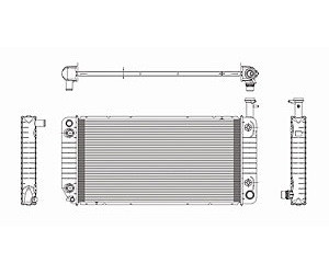 Sherman Parts - Radiator 1 Row W/ Or W/o Hdc W/ Or W/o Air 4.8l/6.0l Express/savana 0508 - 92866