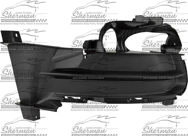 Sherman Parts - Capa Rt Frt Bumper Insert Fog Lamp Opening Cover; W/o Fog Lamps Ford Mustang 1517 - FOMUST15-95QR