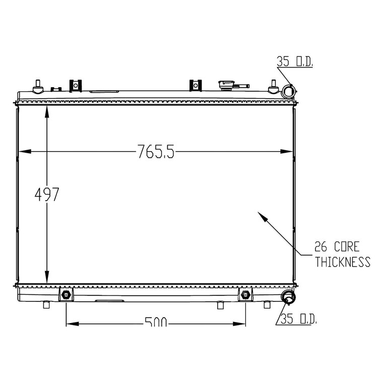 TYC - 1317 Ns Phfder 3.5l V6 A/mt 1r Pa Rad - 13348