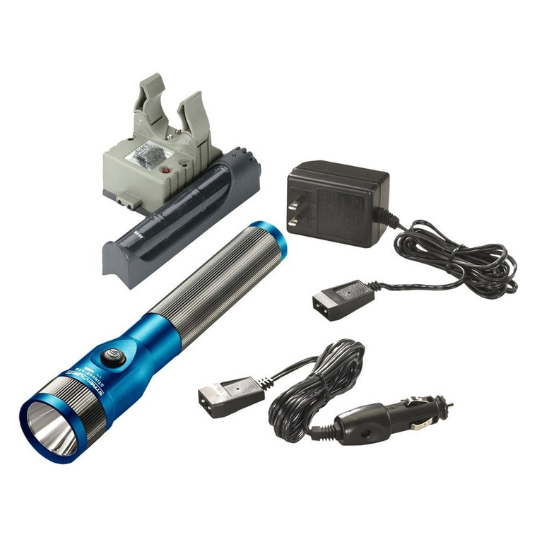 Streamlight - Stinger Led  120v/100v Ac/12v Dc Piggyback Smart Charge  Blue - 75613