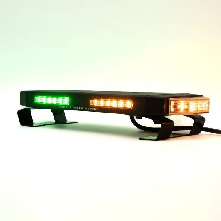 Putco - 16in Tri Hornet Led Rooftop Strobe Light Bar Amber/green/white - 950316
