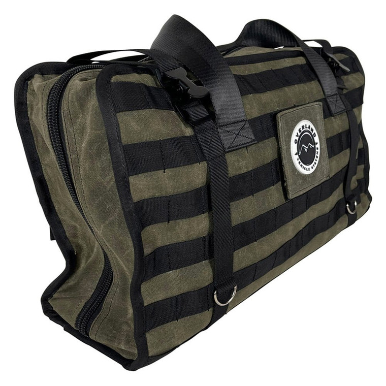 Overland Vehicle Systems - Large Recovery Bag W/handle And Straps  #16 Waxed Canvas - 21179941
