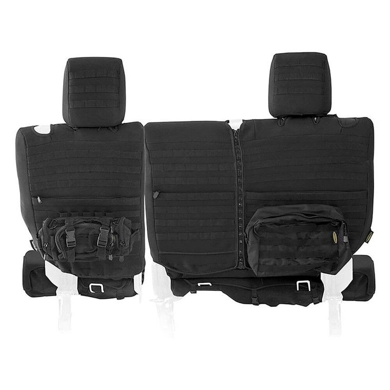 Smittybilt - 18c Wrangler Jl 2dr Rear Neoprene Seat Cover; Black - 57646501