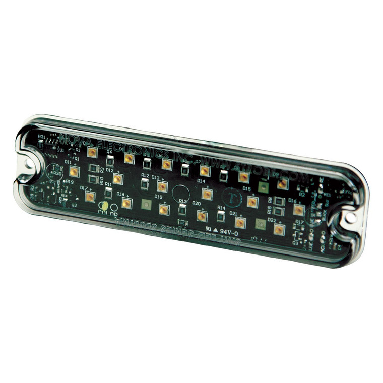 Ecco Safety Group - Directional Led: Rectangular Surface Mount 12vdc 16 Flash Patterns Amber - 3932A
