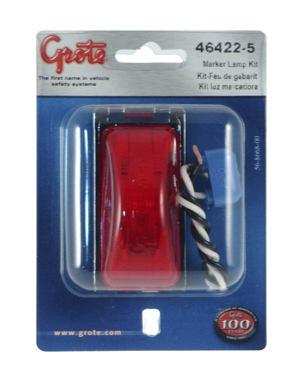 Grote Industries - Clearance Marker Light3in Kit(43980 + 67050) Red(retail Packaging) - 46422-5