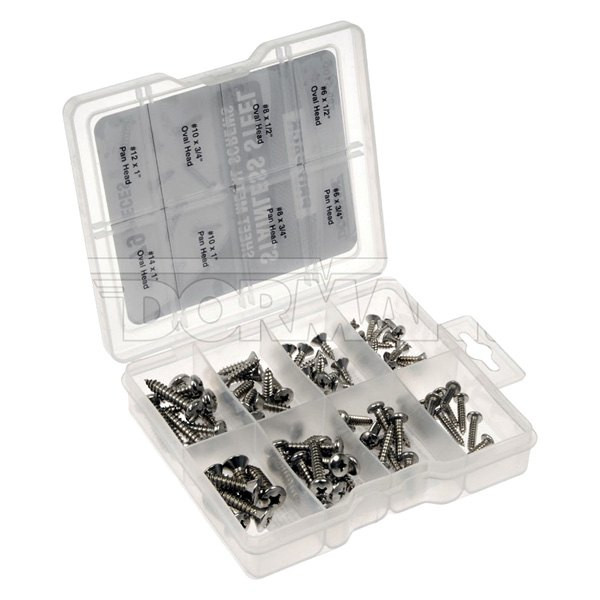 Dorman - Pro Pack Sheet Metal Screws Stainless Steel  79 Pieces - 799-510D
