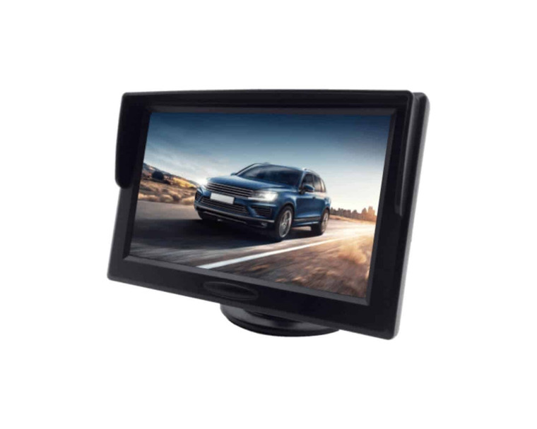 Rydeen Mobile Electronics - 5in Stand Alone Monitor Dual Video Input With Automatic Trigger Sun Visor Wing Stand - BM500S