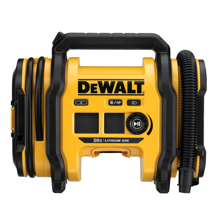 DeWalt Tools - 20v Max Corded/cordless Air Inflator.  Tool Only Battery Charger & Power Adapter Sold Separately - DCC020IB