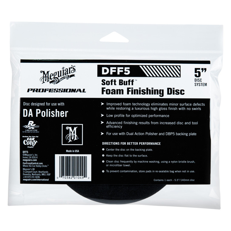 Meguiars - 5in Soft Buff Da Foam Finishing Disc - DFF5