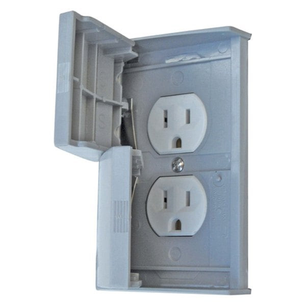 Valterra - Standard Cover With Receptacle  Grey - DG80SRVP