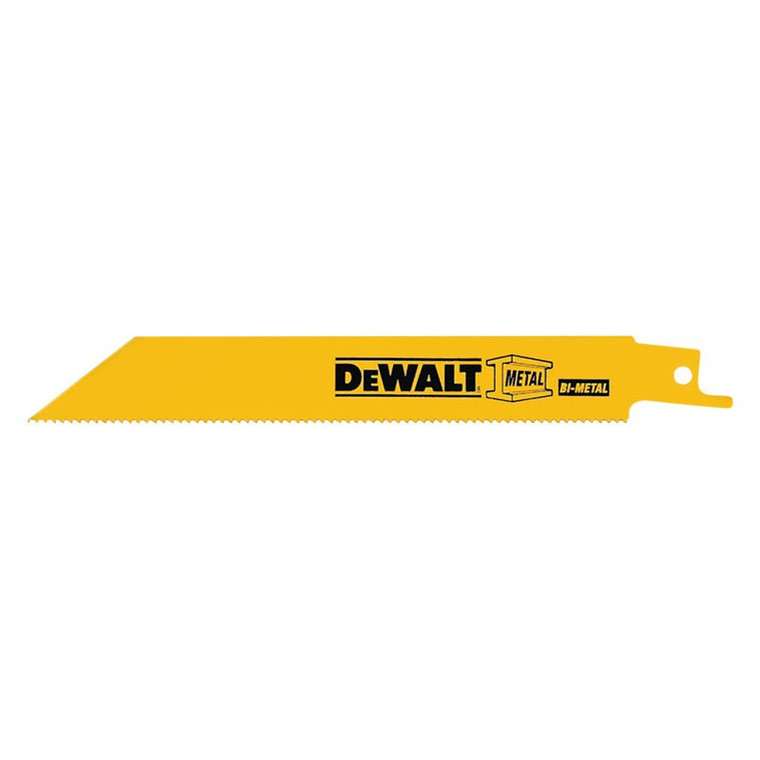 DeWalt Tools - 8in 14 Tpi Straight Back Bimetal Reciprocating Saw Blade5 Pack - DW4809