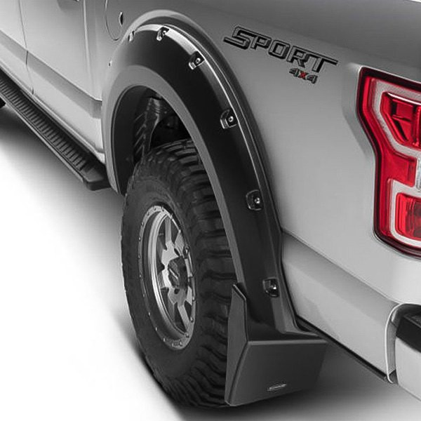 Bushwacker - 1520 F150 Mud Flaps For Pocket Flares - MUD-20092