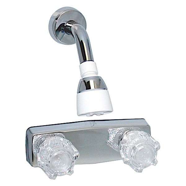 Valterra - Shower Valve W/ Shower Head 4in 2 Knob Plastic Chrome - PF213345