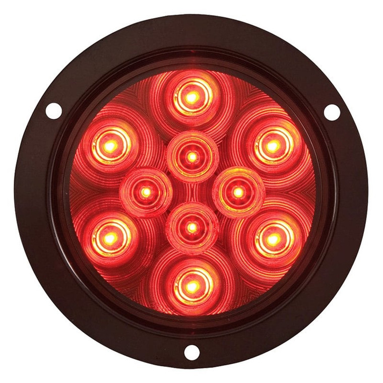 Optronics - Led Tail Light 4in Flange10 Diodes(10cs) - STL42RB