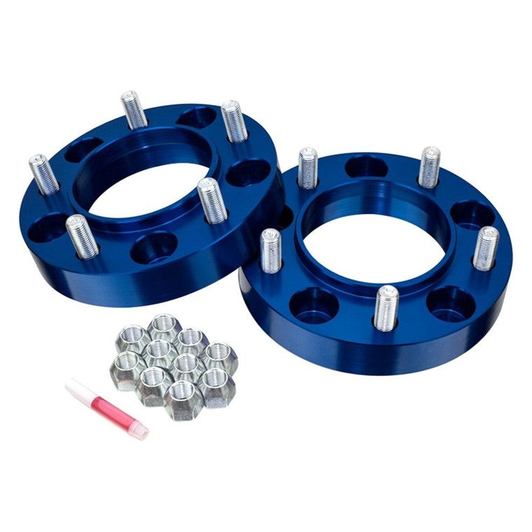 Spidertrax - 0822 Sequoia/0821 Land Cruiser/0721 Tundra 5 X 150mm X 11/4in Thick Blue Wheel Spacers(pair) - WHS023