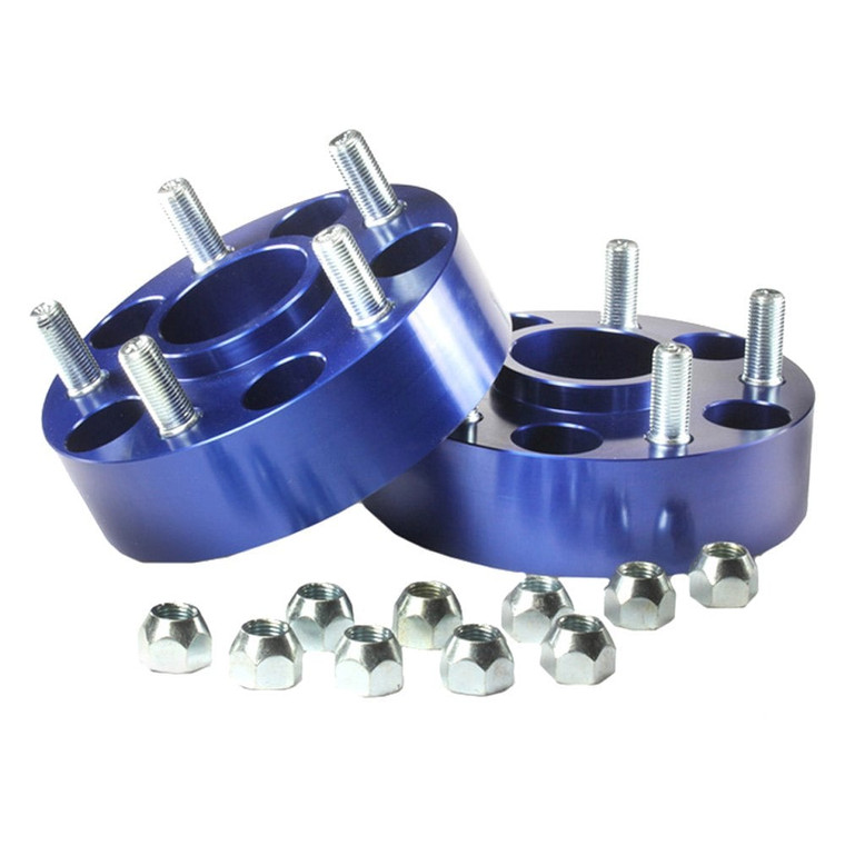 Spidertrax - 20c Gladiator/18c Wrangler/11c Grand Cherokee 5 X 5in X 13/4in Thick Blue Wheel Spacers(pair) - WHS024