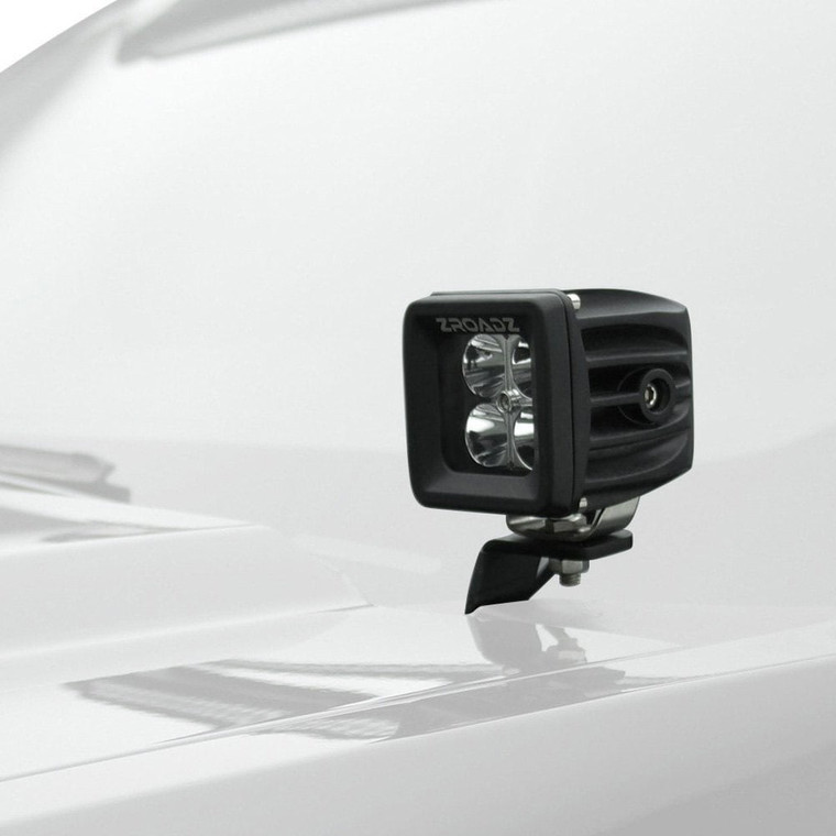 Zroadz - 1722 F250/f350 Hood Hinges Led Light Bar Mount Kitby A Pillarw/two 3in Cube Le - Z365471-KIT2