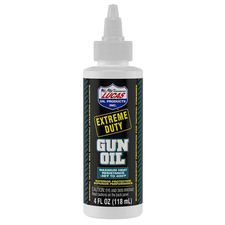 Lucas Oil Extreme Duty Gun Oil - 4 Ounce Bottle - 10877
