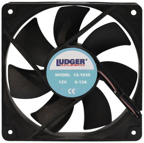 Ludger Mini 12V 3 Square Rotary Cooling Fan - 121030