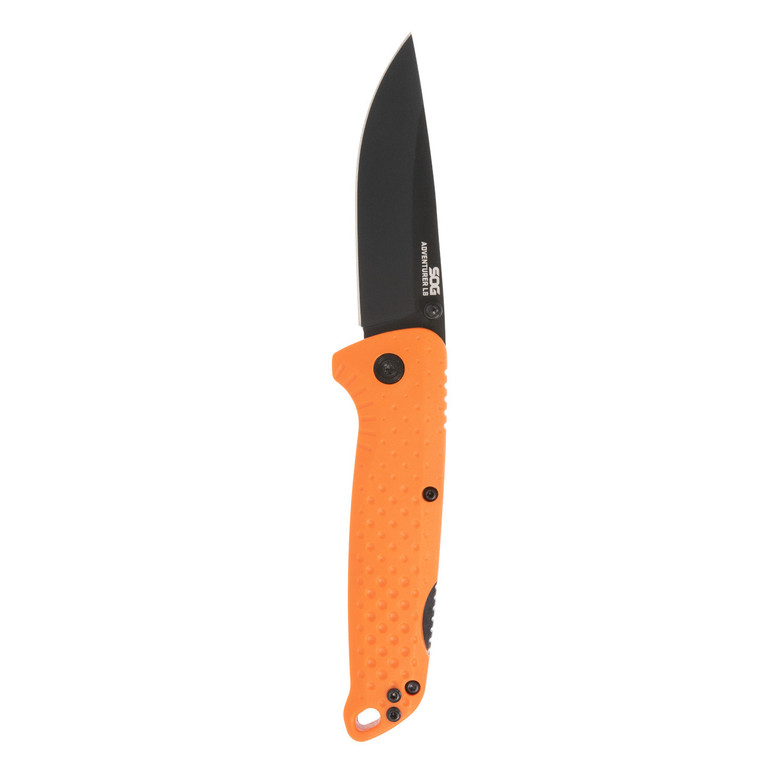 SOG Adventurer LB 3" Folding Pocket Knife (Orange + Black) - 13-11-02-43