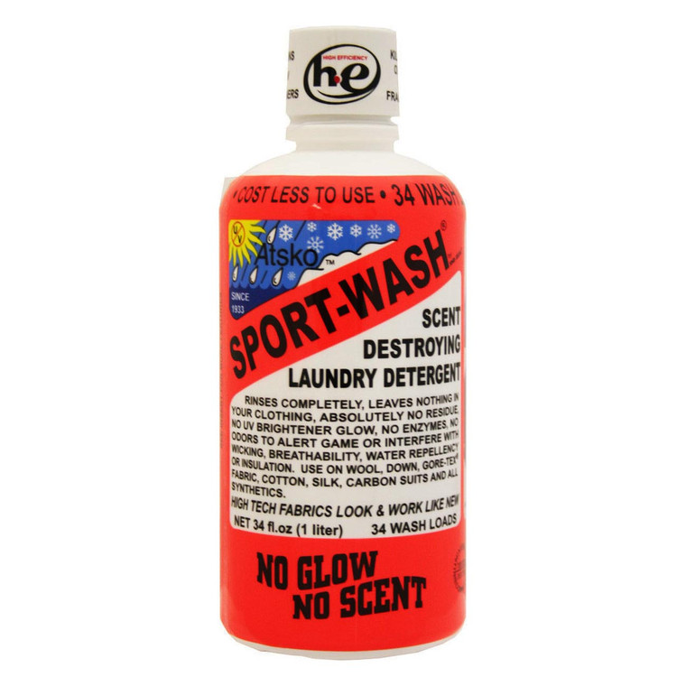 Atsko Sport-Wash Laundry Detergent: 1 Liter = 34 Wash Loads - 1338L