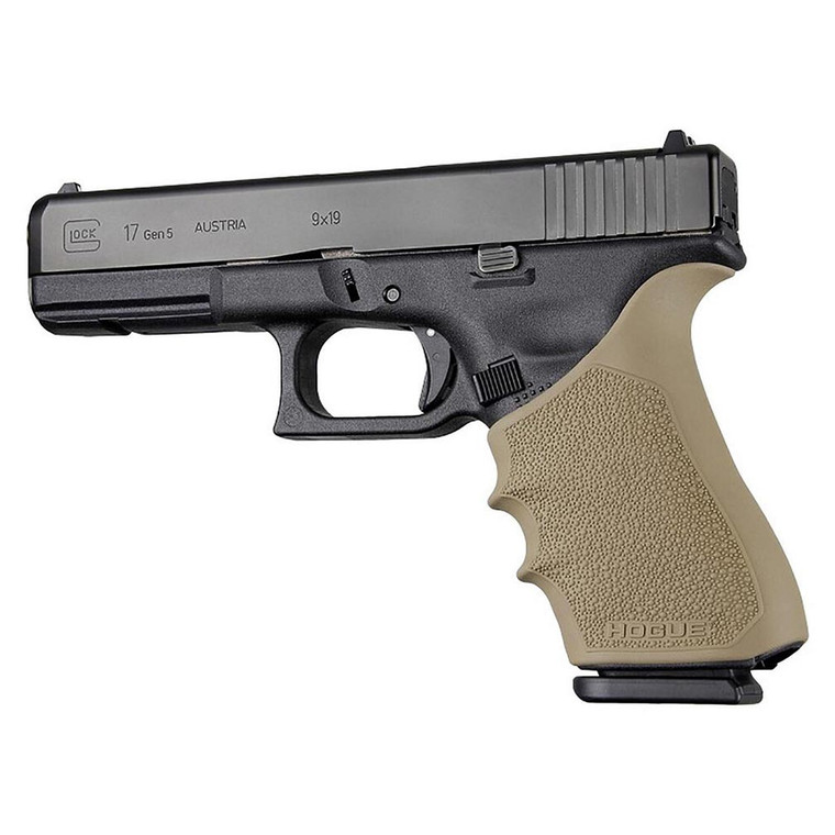 Hogue HandAll Beavertail Grip Sleeve for Full Size Glock Gen 1 2 & 5 (Flat Dark Earth) - 17023