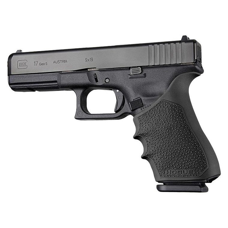 Hogue HandAll Beavertail Grip Sleeve for Full Size Glock - Gen 3 & 4 (Black) - 17030