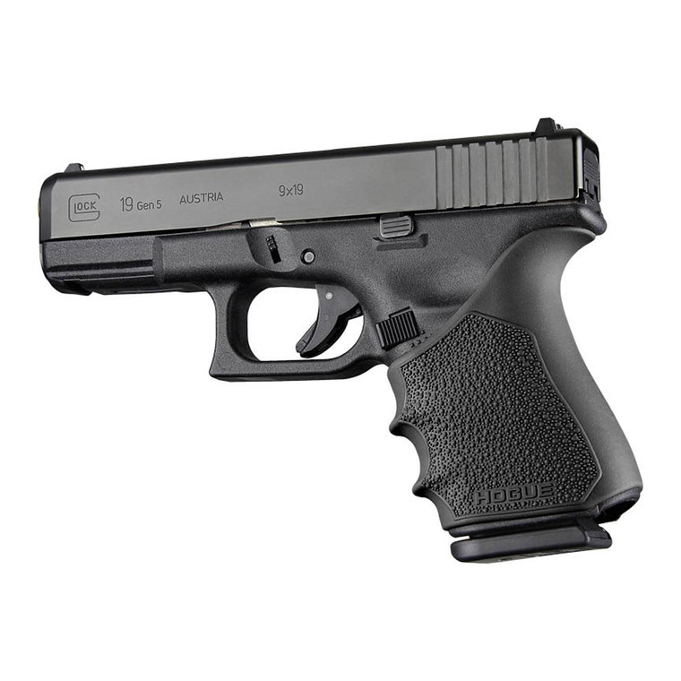 Hogue HandAll Beavertail Grip Sleeve for Glock 19 23 32 38 Gen 1 2 & 5 (Black) - 17050