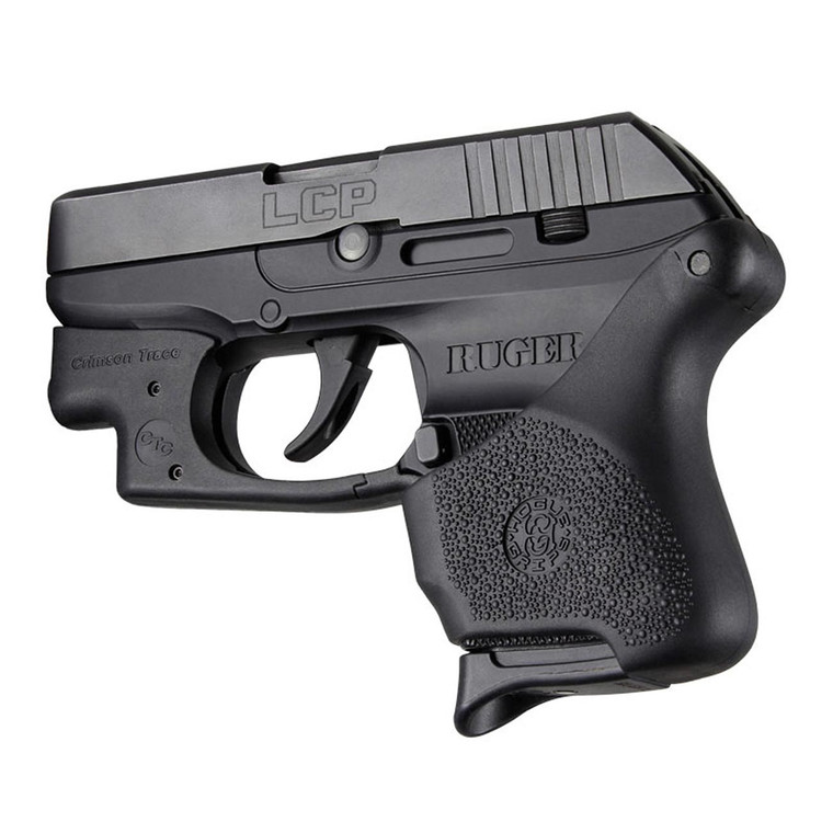 Hogue Handall Hybrid Ruger LCP Crimson Trace Button Grip Sleeve (Black) - 18110
