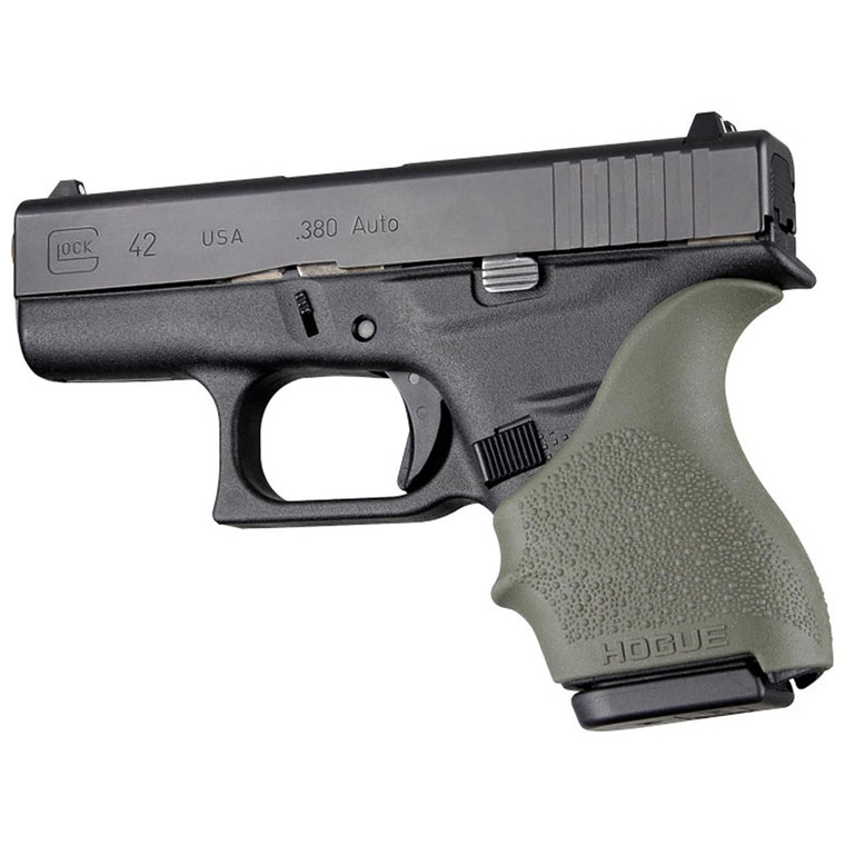 Hogue HandAll Beavertail Grip Sleeve Glock 42/43 (OD Green) - 18201