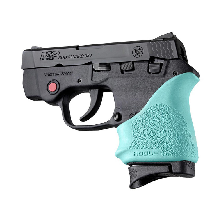 Hogue HandAll Beavertail Grip Sleeve S&W Bodyguard & Taurus TCP/Spectrum (Aqua) - 18504