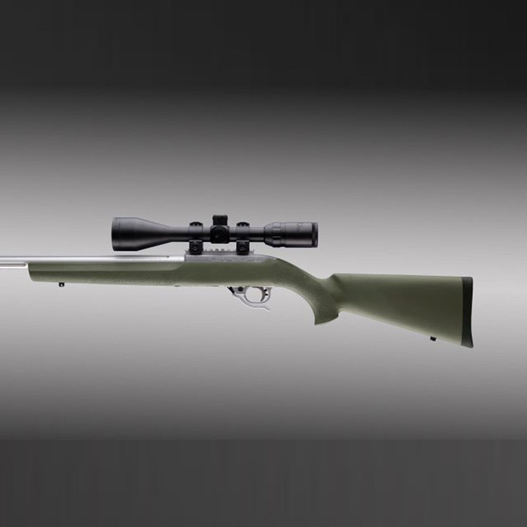 Hogue Ruger 10/22 Rubber OverMolded Stock with Standard Barrel (OD Green) - 22200