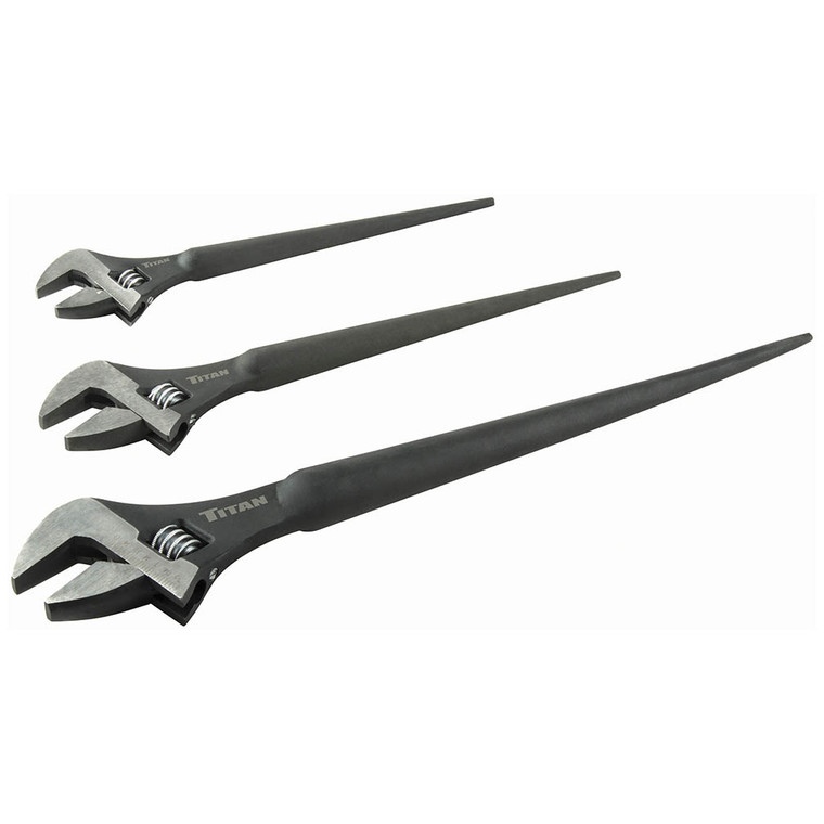 Titan Tool 3 pc Adjustable Construction Wrench Set - 223