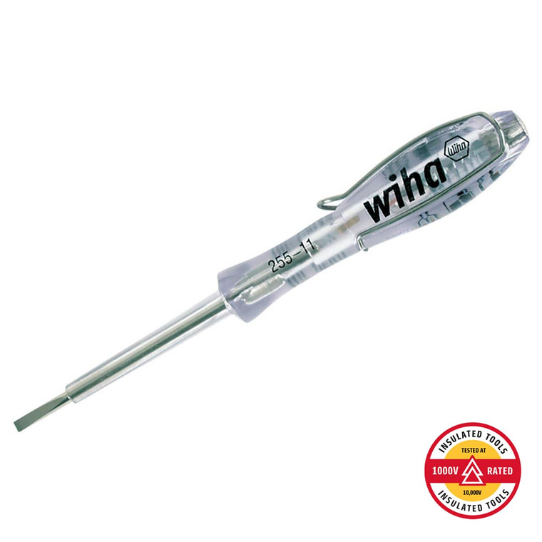 Wiha Insulated Single Pole (110-250V) Voltage Detector - 25511