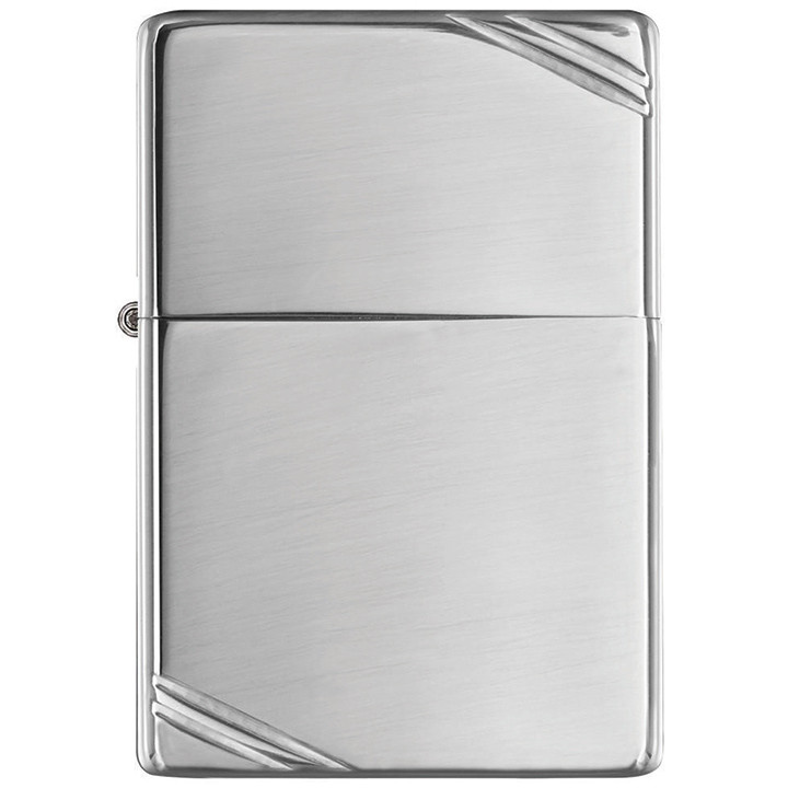Zippo Windproof Lighter Vintage High Polish Chrome with Slashes - 260