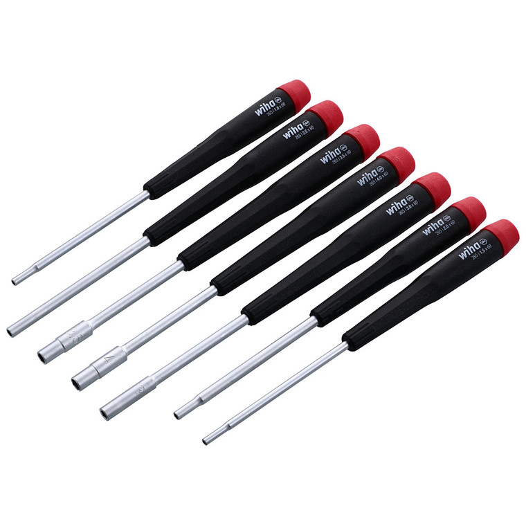 Wiha Precision Metric Nut Driver Screwdrivers (7 Piece Set) - 26592