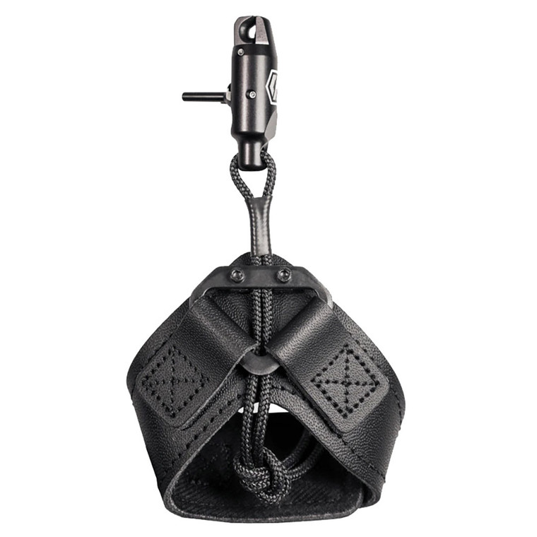 Scott "Quick-Shot" Buckle Strap Leather Single Caliper Bow Release Black - 3030BS-BK