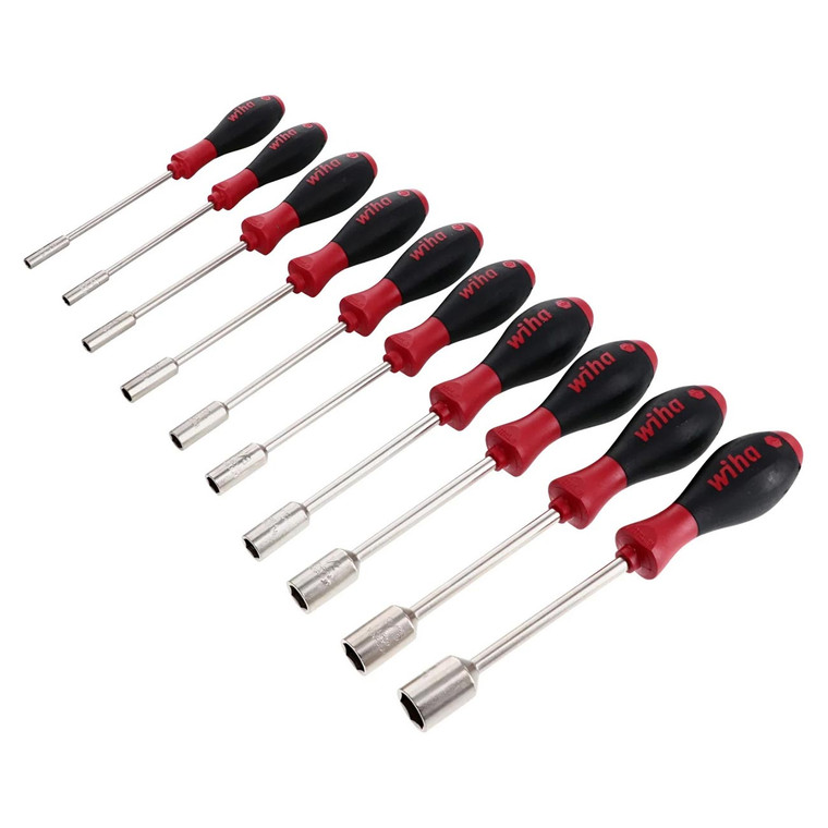 Wiha SoftFinish SAE Nut Driver Set (10 Piece Set) - 34195