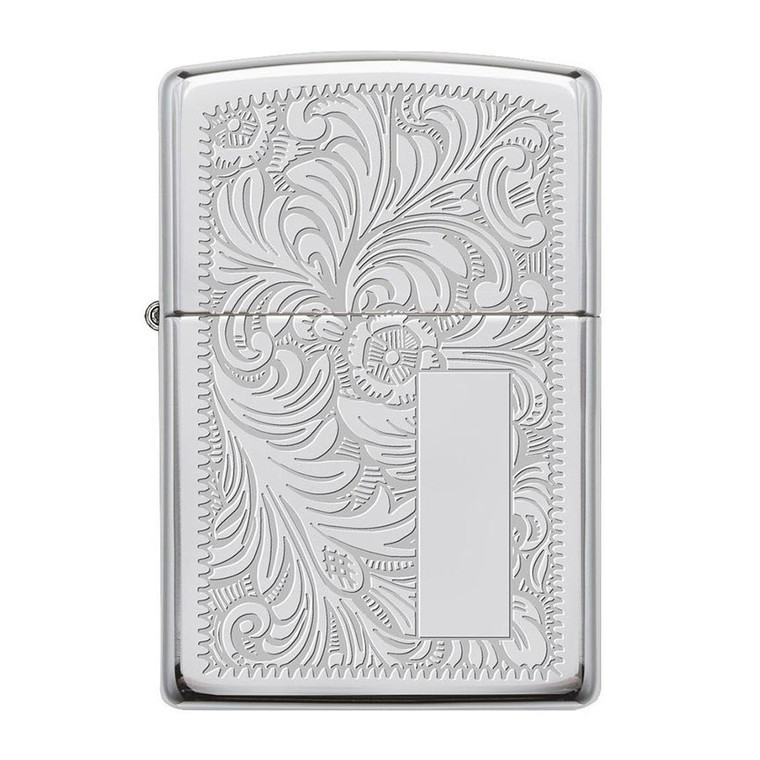 Zippo Windproof Lighter Venetian 352 High Polish Chrome - 352