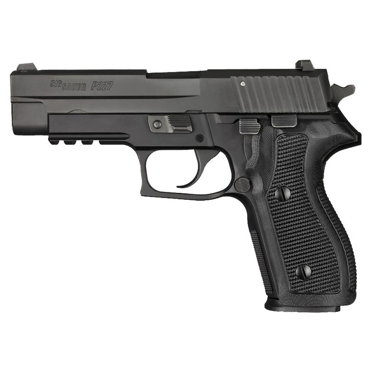 Hogue Sig Sauer P227 Piranha Grips G10 G-Mascus (Solid Black) - 47139