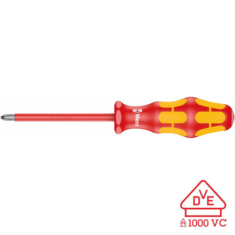 Wera VDE Insulated Screwdriver: Phillips PH #3 x 150mm (with LaserTip) - 5006156001