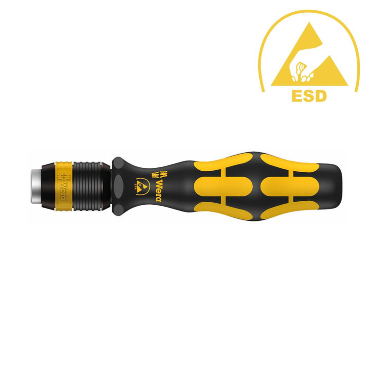 Wera ESD-Safe Bitholding Screwdriver Handle with Quick Release Bit Holder - 05 051273 001