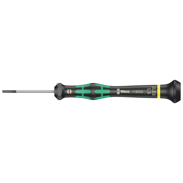 Wera Micro Precision Screwdriver: Slotted 0.23 x 1.5 x 40mm - 5118002001