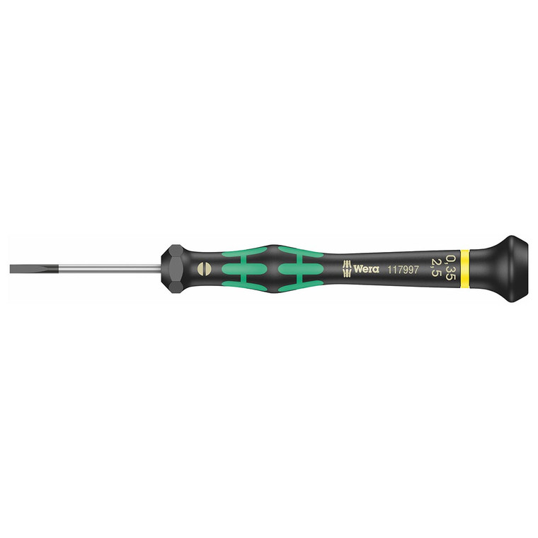 Wera Micro Precision Slotted Screwdriver - 0.40 x 2.5 x 80mm - 5118008001