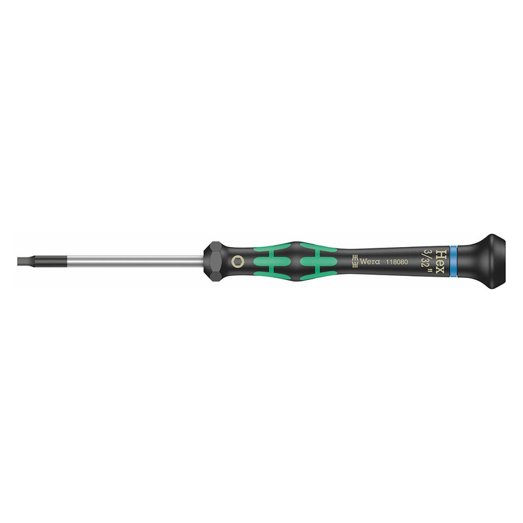 Wera Micro Precision SAE HEX-Plus Screwdriver - 3/32" x 60mm - 5118080001