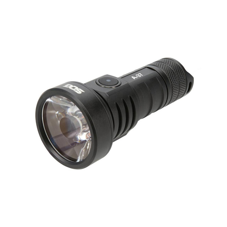 SOG A-37 Rechargeable Black Aluminum Flashlight - 59-65-01-57