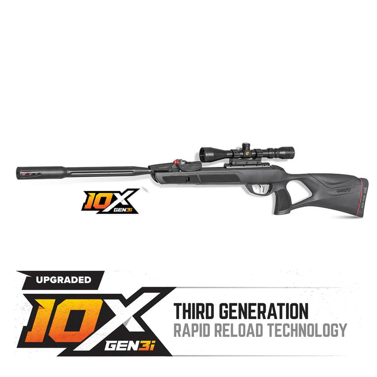 Gamo Swarm Fusion 10X 'GEN3i' .177 Caliber 10-Shot Air Rifle with Scope - 6110063354