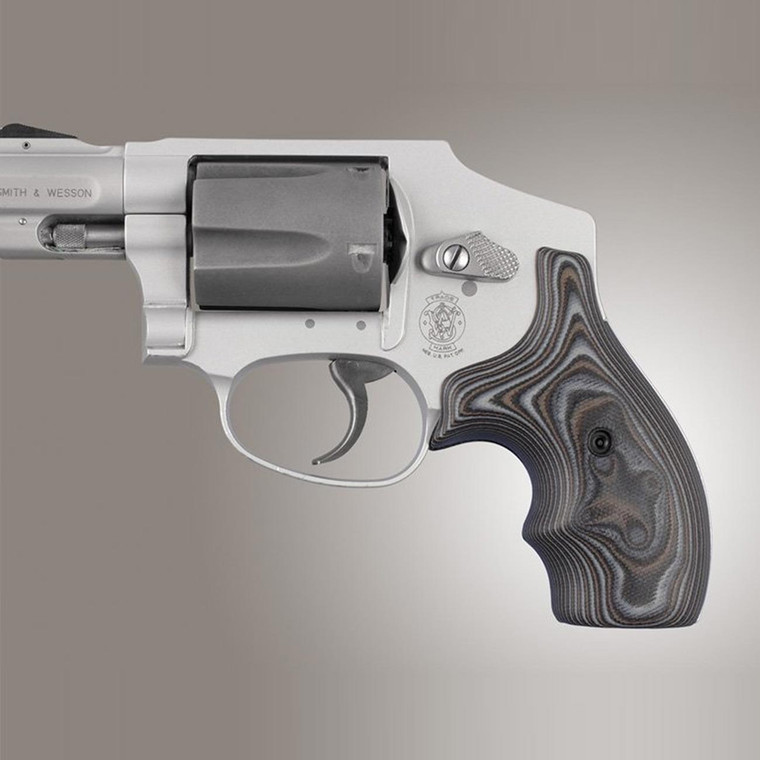 Hogue S&W J-Frame Bantam Smooth Grip G10 - G-Mascus (Black/Grey) - 61167