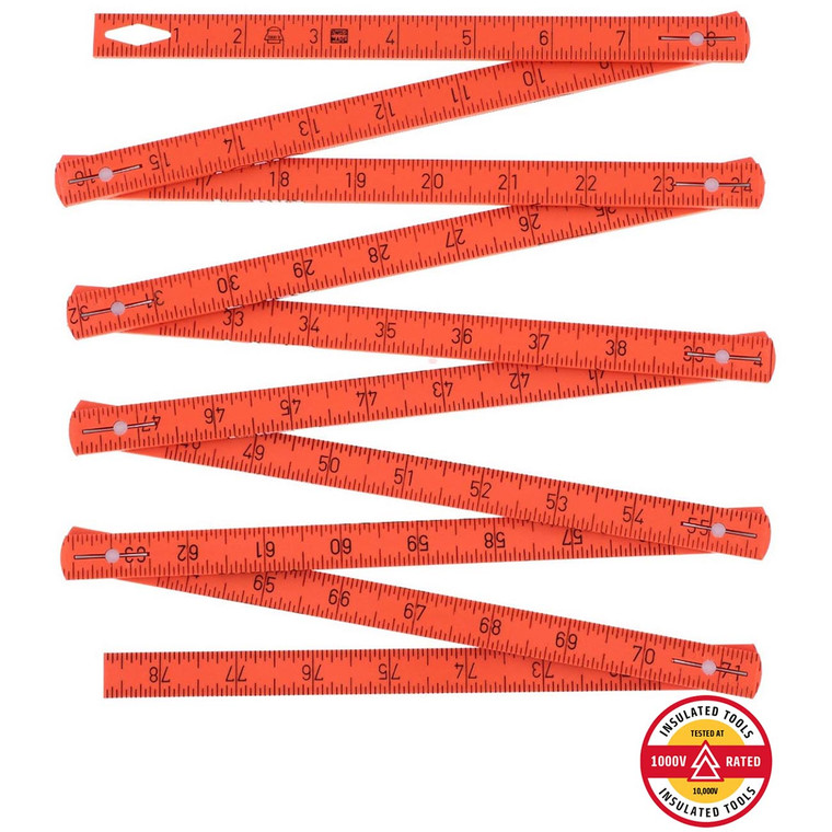 Wiha Insulated MaxiFlex Folding Ruler (2 Meter/79") - 61630