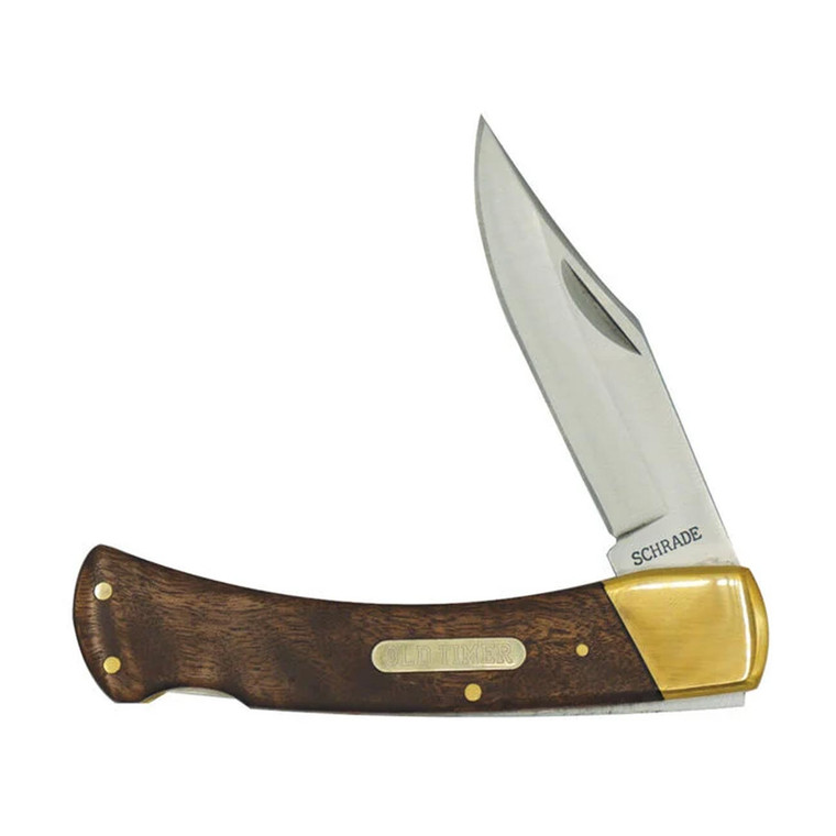 Old Timer(1187261) Golden Bear Lockback Folding Knife Desert Iron Wood - 6OTW